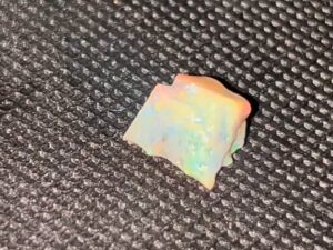 3.5ct Lightning Ridge Multi Color Gem Mulga with Deep Red and Exotic Colors